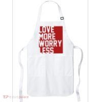 Love More Worry Less Quote Apron thumb 0