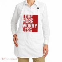 Love More Worry Less Quote Apron thumb 2