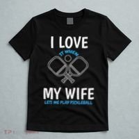 Love My Wife When She Let Me Play Pickleball T-Shirt thumb 5