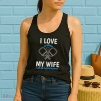 Love My Wife When She Let Me Play Pickleball Women's Tank Top thumb 2