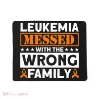 Leukemia Messed With The Wrong Family Leukemia Awareness Mousepad thumb 0