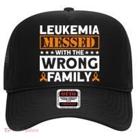 Leukemia Messed With The Wrong Family Leukemia Awareness Hat thumb 0