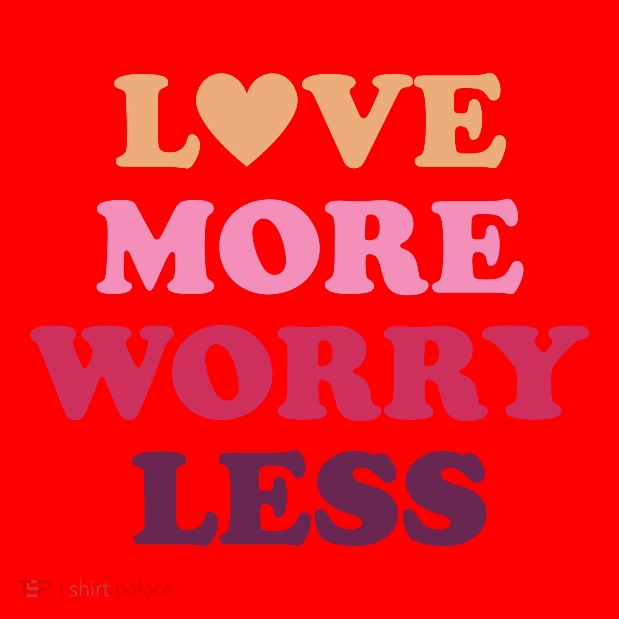 Love More Worry Less Inspiring Quote Santa Hat