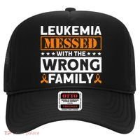 Leukemia Messed With The Wrong Family Leukemia Awareness Hat thumb 0