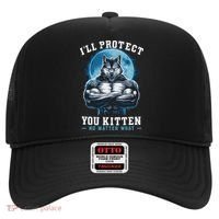Literally Me Wolf Alpha Male Alpha Wolf I'll Protect You Kitten No Matter What  Hat thumb 0