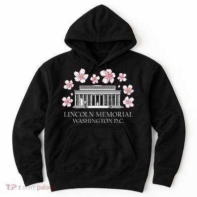 Lincoln Memorial Washington Dc Monut Cherry Blossoms Hoodie