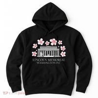 Lincoln Memorial Washington Dc Monut Cherry Blossoms Hoodie thumb 0