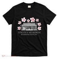 Lincoln Memorial Washington Dc Monut Cherry Blossoms T-Shirt thumb 0