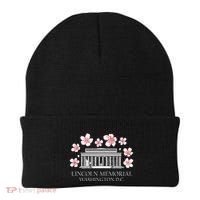 Lincoln Memorial Washington Dc Monut Cherry Blossoms Beanie thumb 0