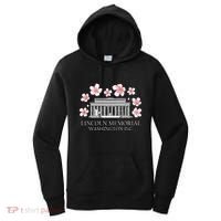 Lincoln Memorial Washington Dc Monut Cherry Blossoms Women's Hoodie thumb 0