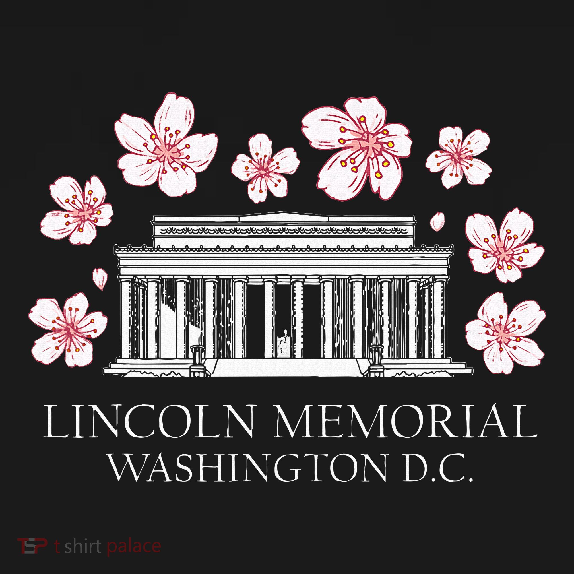 Lincoln Memorial Washington Dc Monut Cherry Blossoms Mousepad