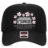 Lincoln Memorial Washington Dc Monut Cherry Blossoms Hat thumb 0