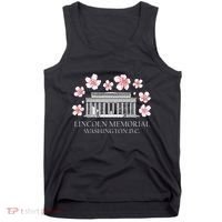Lincoln Memorial Washington Dc Monut Cherry Blossoms Tank Top thumb 0