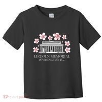 Lincoln Memorial Washington Dc Monut Cherry Blossoms Toddler T-Shirt thumb 0