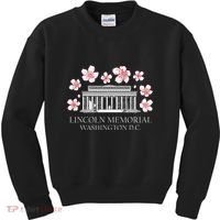 Lincoln Memorial Washington Dc Monut Cherry Blossoms Kids Sweatshirt thumb 0