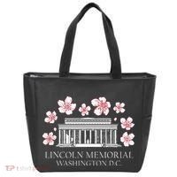 Lincoln Memorial Washington Dc Monut Cherry Blossoms Tote Bag thumb 0