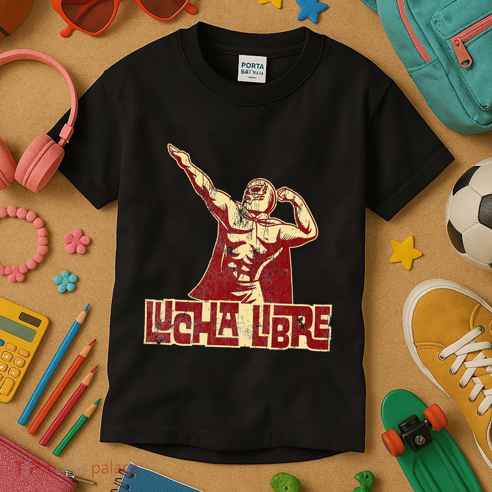Luchador Mexican Wrestling Kids T-Shirt