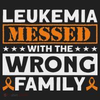 Leukemia Messed With The Wrong Family Leukemia Awareness Women's Sweatshirt thumb 2