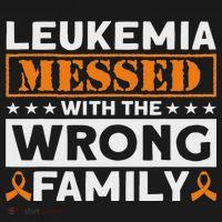 Leukemia Messed With The Wrong Family Leukemia Awareness Women's Hoodie thumb 2