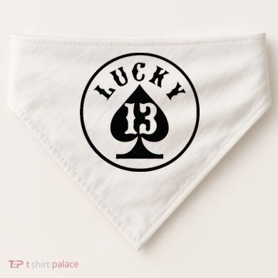 Lucky Number 13 Card Game USA-Made Doggie Bandana