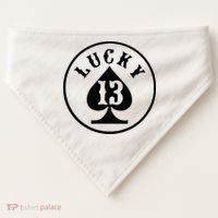Lucky Number 13 Card Game USA-Made Doggie Bandana thumb 0