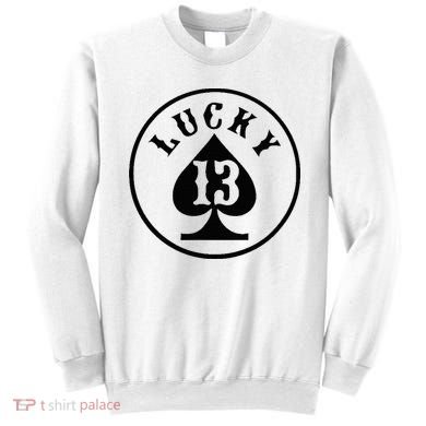 Lucky Number 13 Card Game Sweatshirt