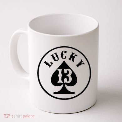 Lucky Number 13 Card Game Coffee Mug