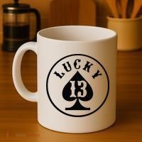 Lucky Number 13 Card Game Coffee Mug thumb 4