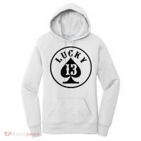 Lucky Number 13 Card Game Women's Hoodie thumb 0