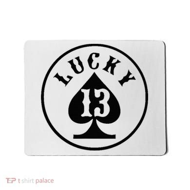 Lucky Number 13 Card Game Mousepad
