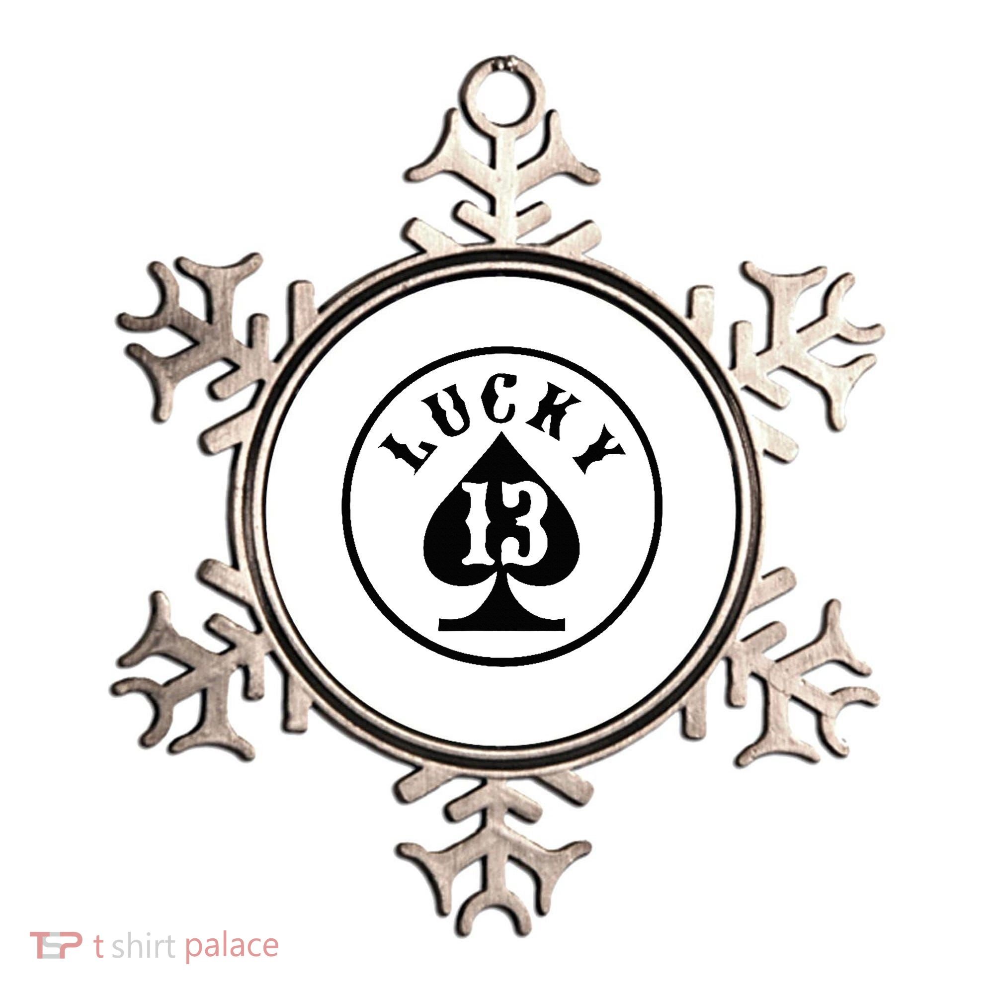 Lucky Number 13 Card Game Ornament