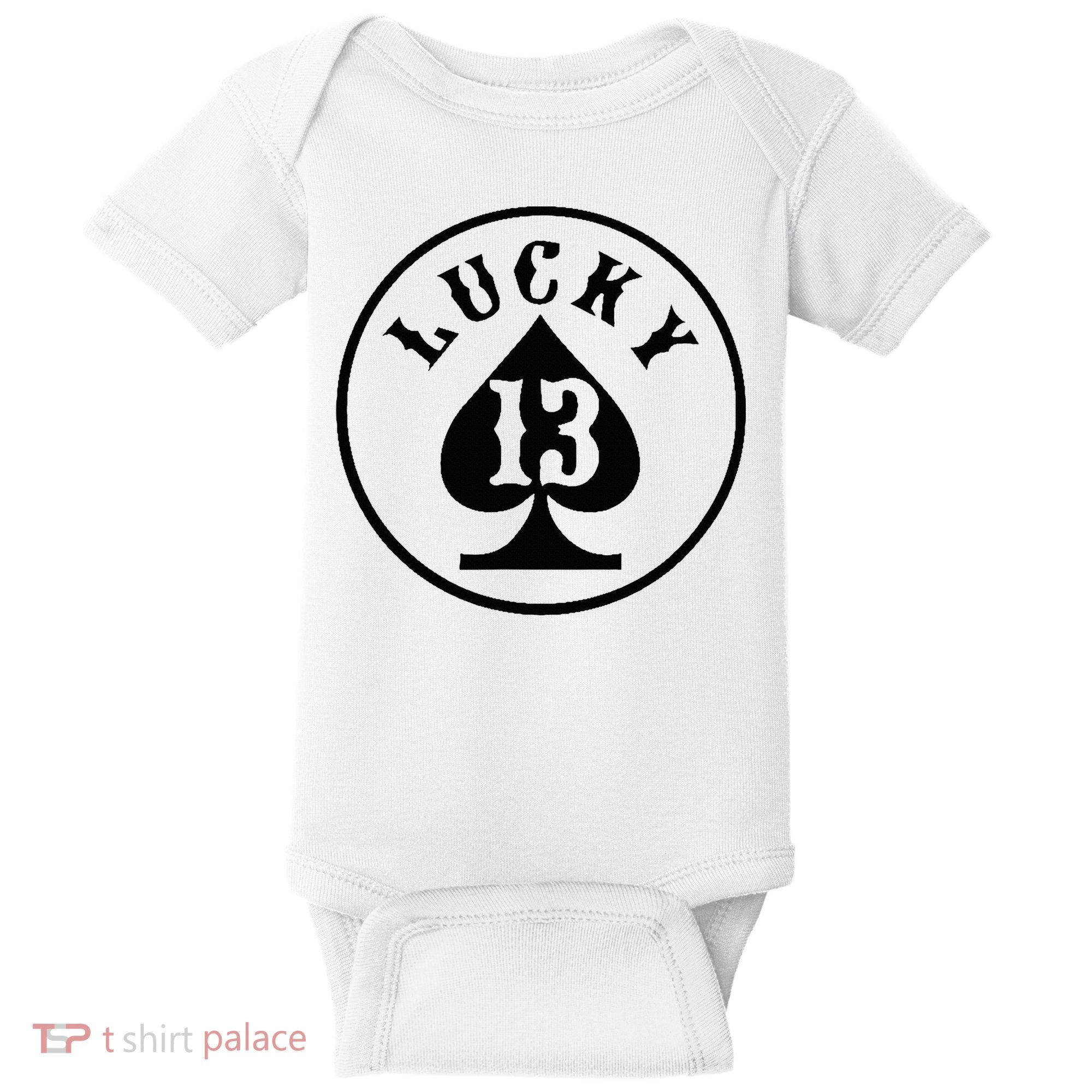 Lucky Number 13 Card Game Baby Bodysuit