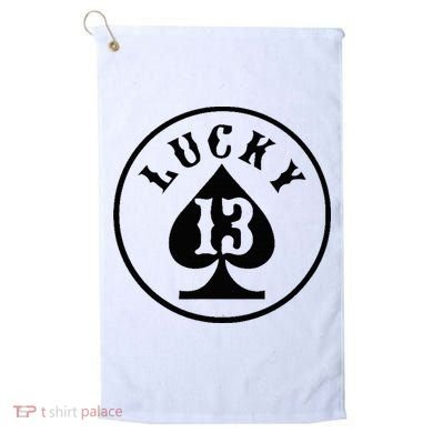 Lucky Number 13 Card Game Golf Towel