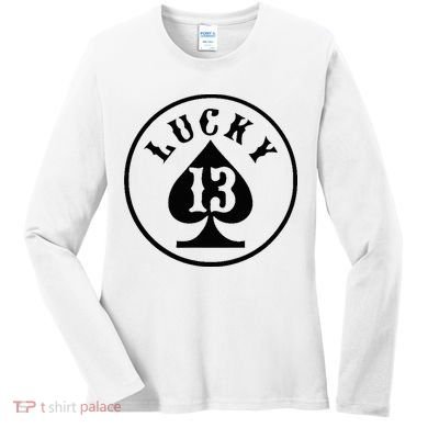 Lucky Number 13 Card Game Women's Long Sleeve Shirt