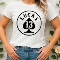 Lucky Number 13 Card Game Women's T-Shirt thumb 2