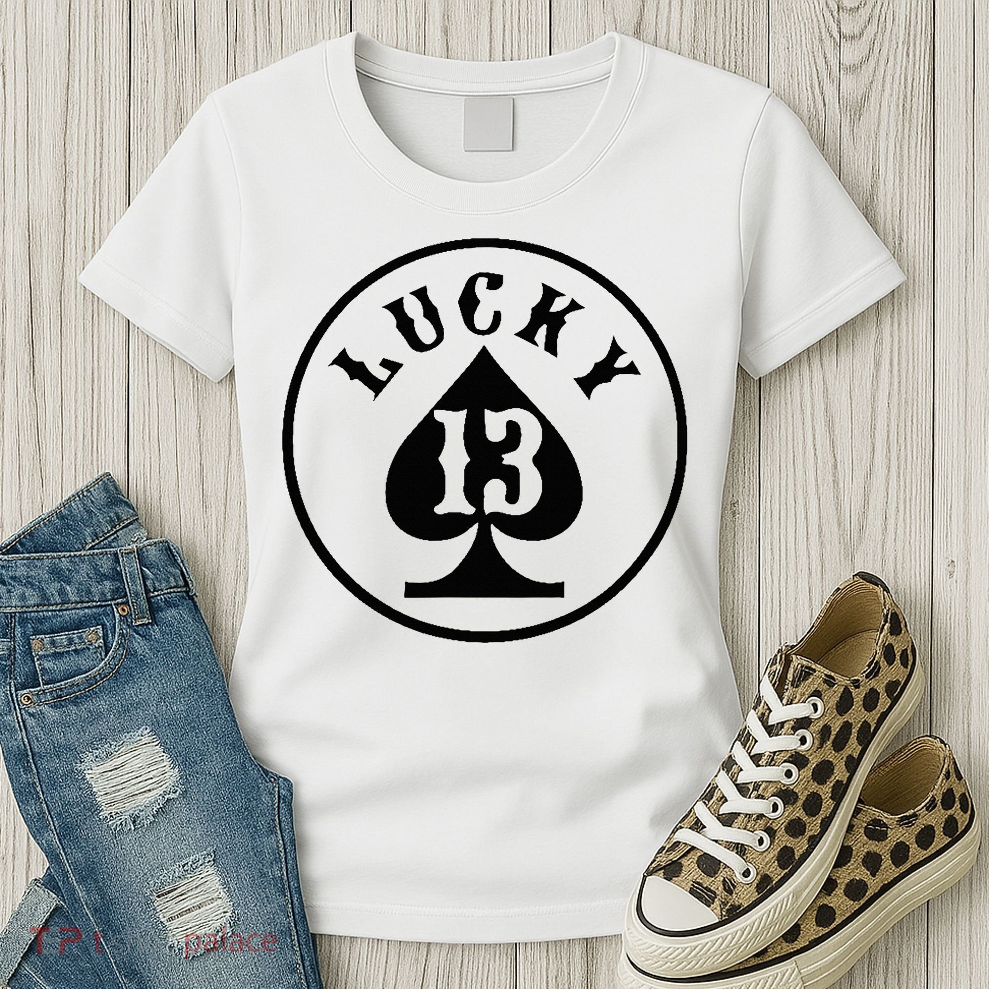 Lucky Number 13 Card Game Women's T-Shirt