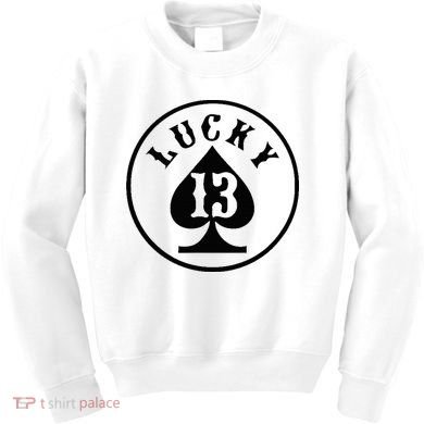 Lucky Number 13 Card Game Kids Sweatshirt