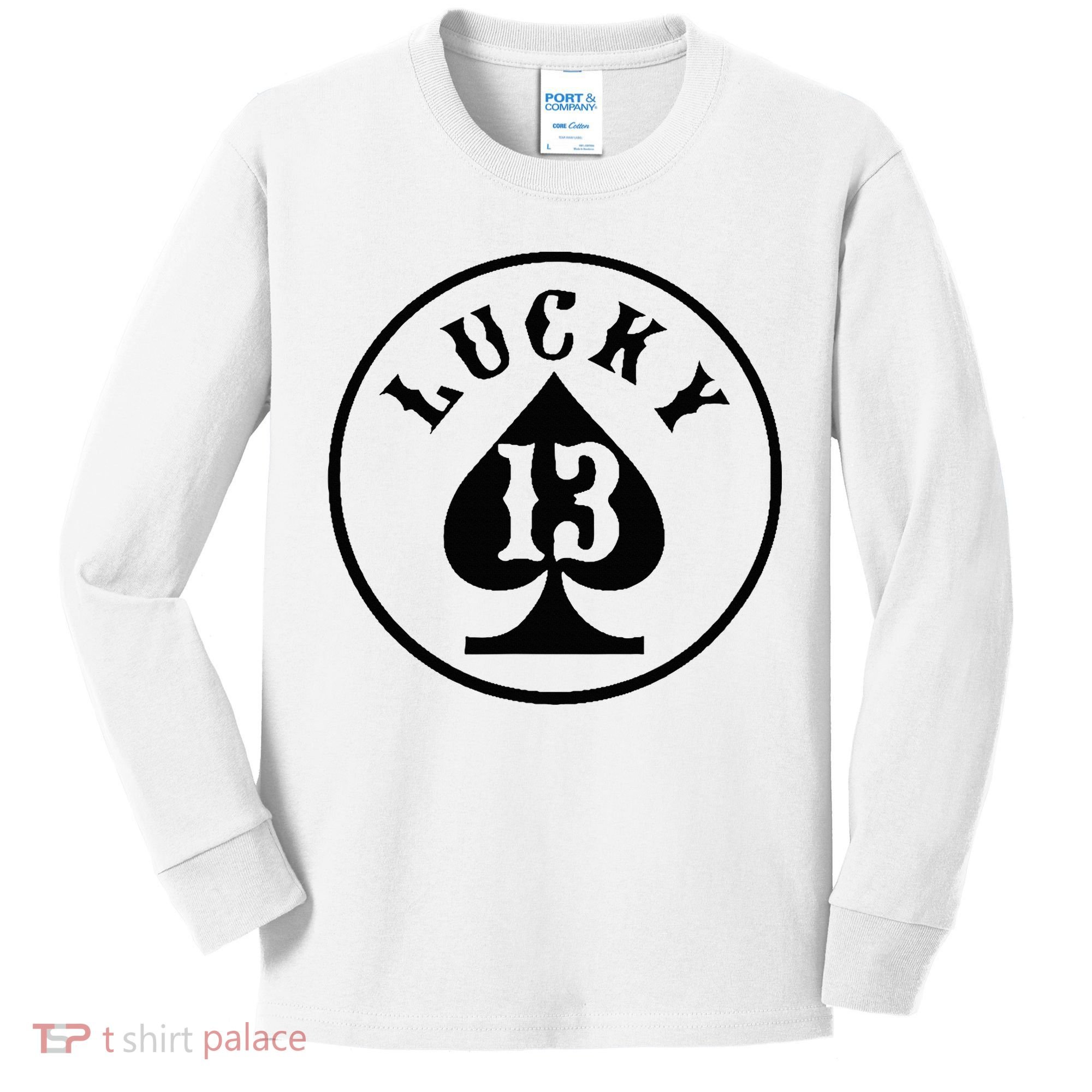 Lucky Number 13 Card Game Kids Long Sleeve Shirt