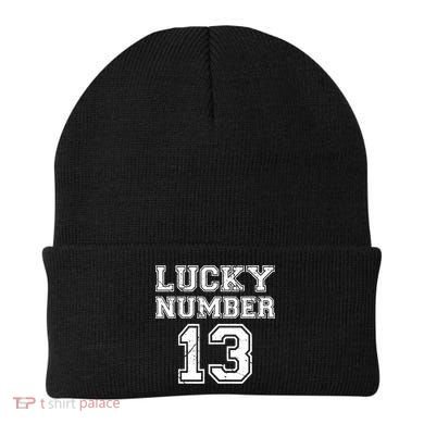 Lucky Number 13 TShirt Beanie