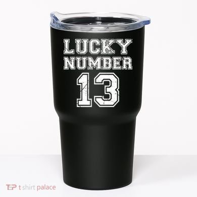 Lucky Number 13 TShirt Tumbler