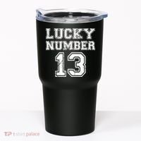 Lucky Number 13 TShirt Tumbler thumb 0
