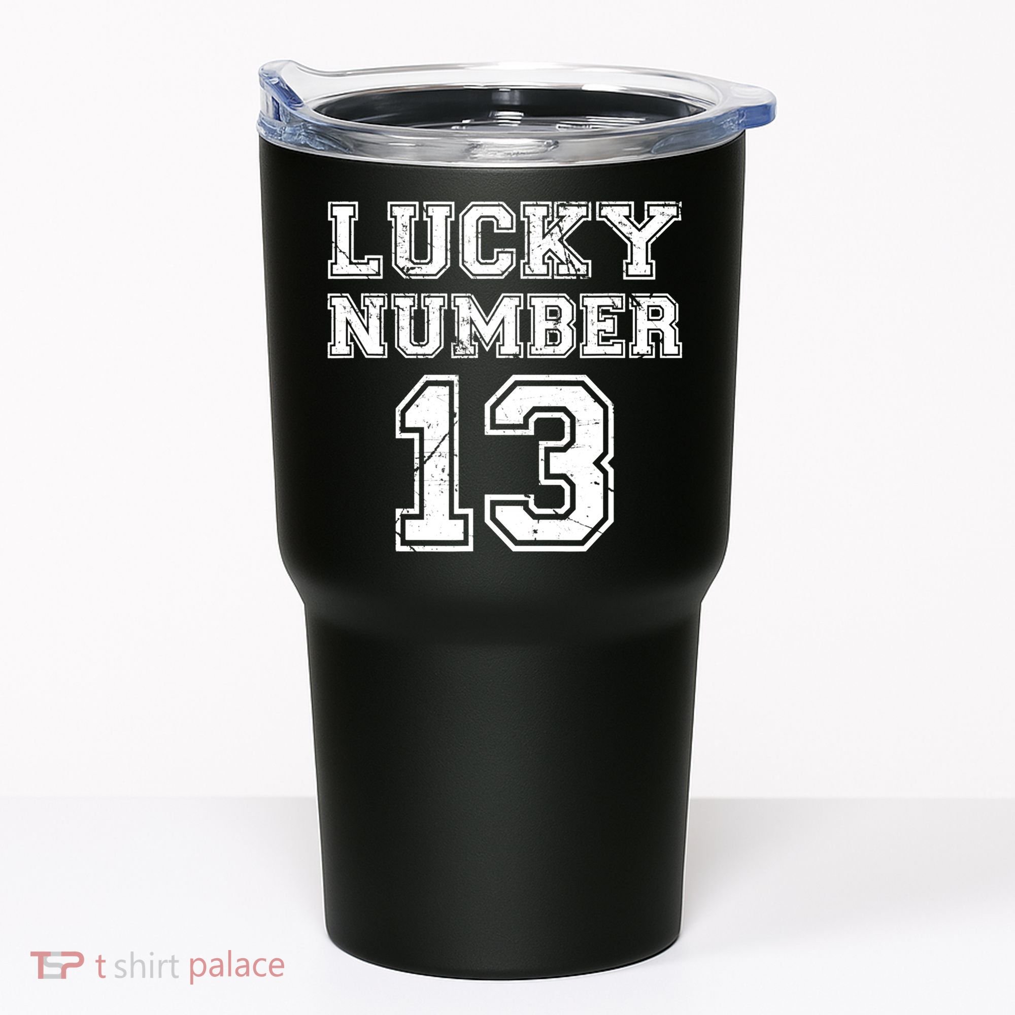 Lucky Number 13 TShirt Tumbler