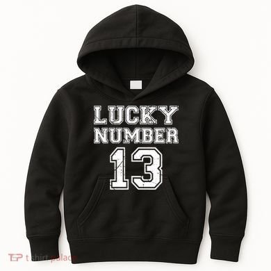 Lucky Number 13 TShirt Kids Hoodie