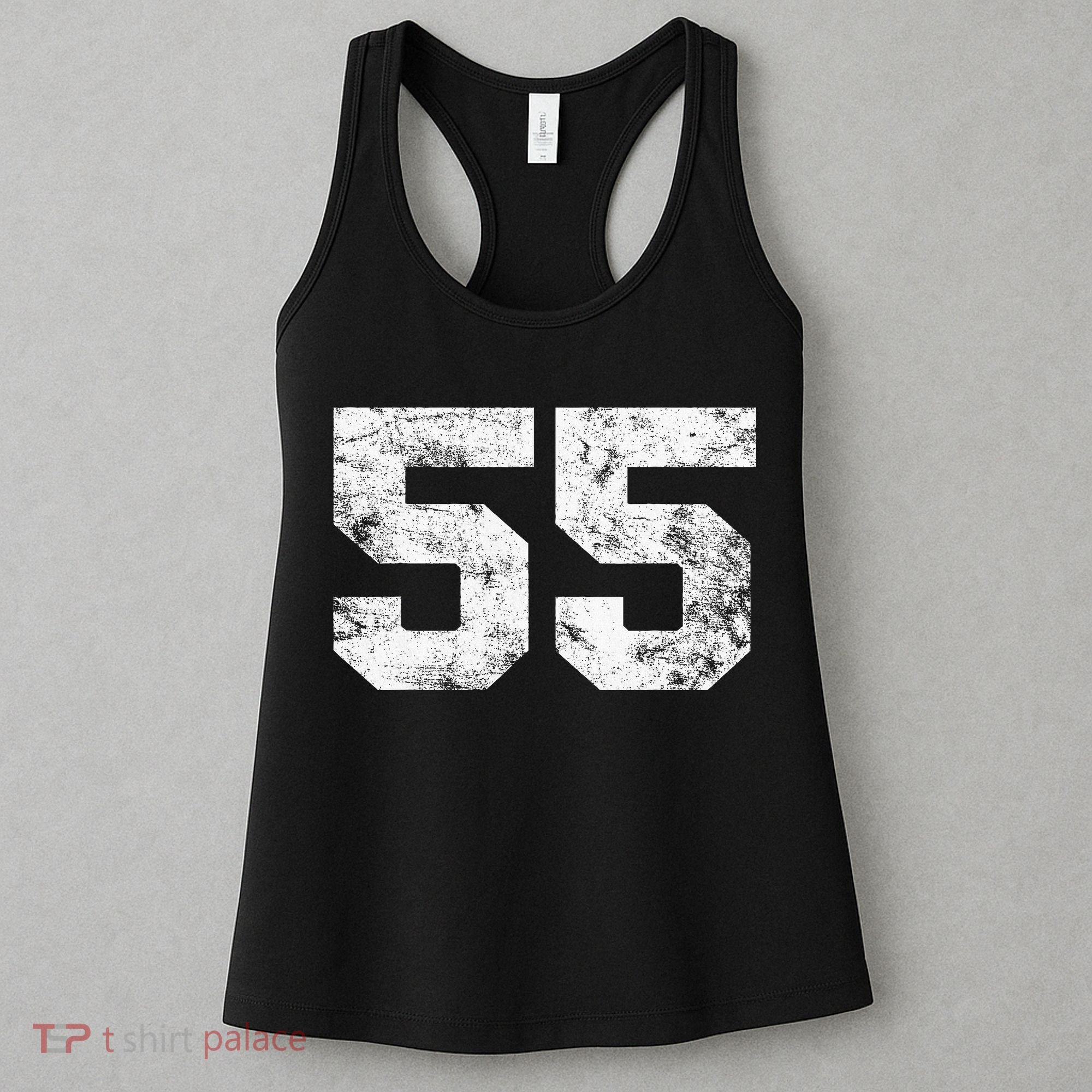 Lucky Number 55 Birthday Sports Player Team Athlete Women's Tank Top