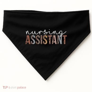 Leopard Nursing Assistant Appreciation Healthcare Workers USA-Made Doggie Bandana