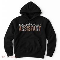 Leopard Nursing Assistant Appreciation Healthcare Workers Hoodie thumb 0