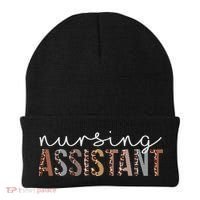 Leopard Nursing Assistant Appreciation Healthcare Workers Beanie thumb 0