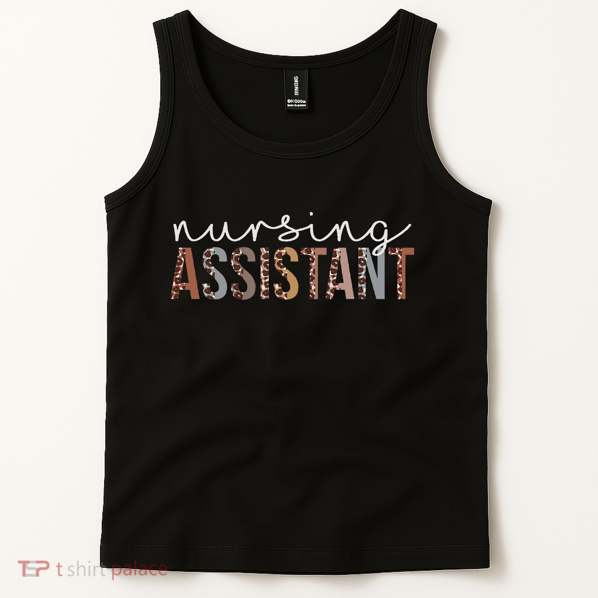 Leopard Nursing Assistant Appreciation Healthcare Workers Tank Top