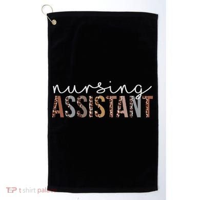 Leopard Nursing Assistant Appreciation Healthcare Workers Golf Towel