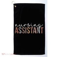Leopard Nursing Assistant Appreciation Healthcare Workers Golf Towel thumb 0